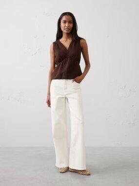 Gauze V-Neck Top